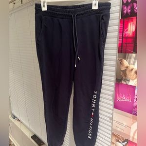 tommy hilt iger blue sweatpants